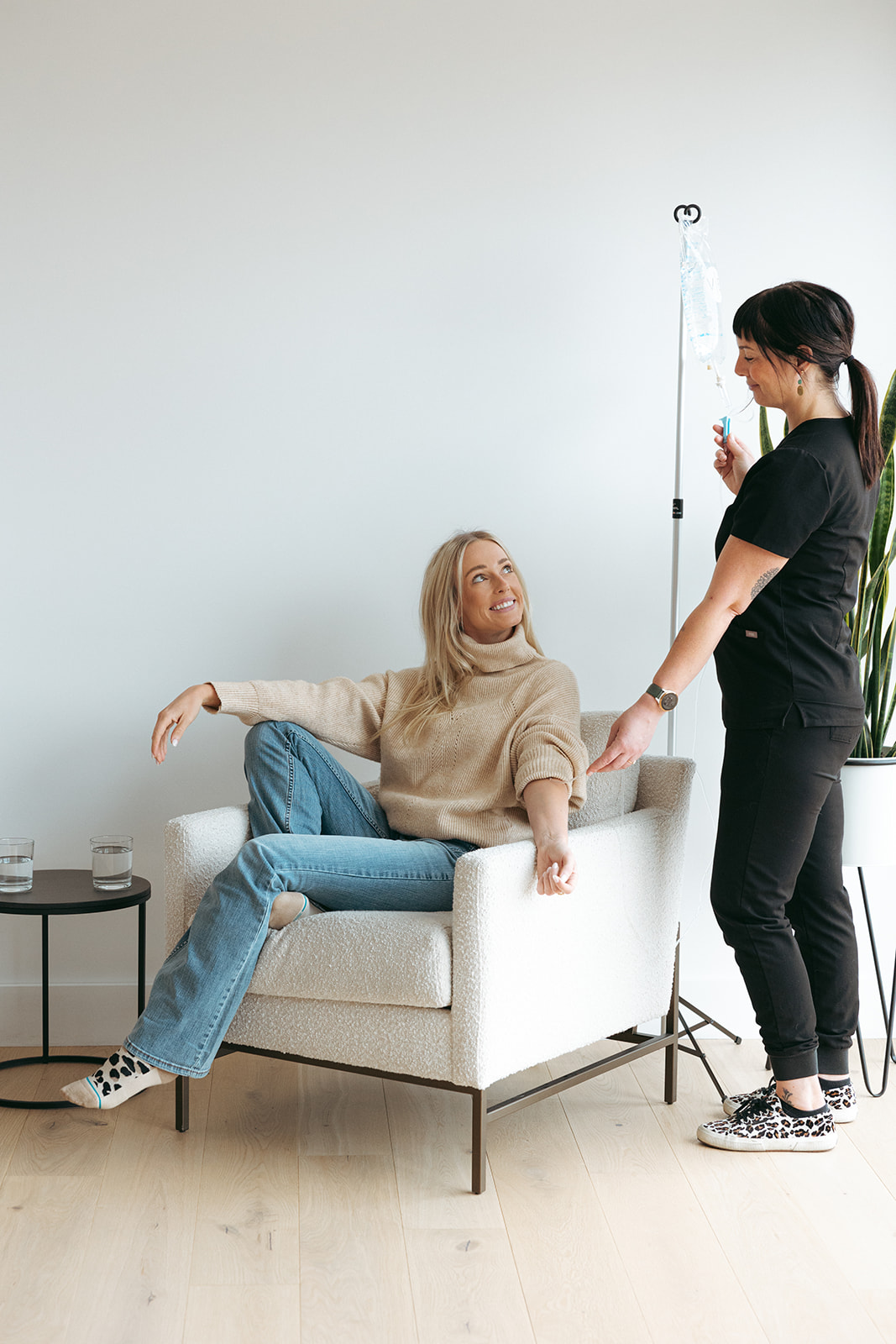 Mobile IV treatment at Centered Spa