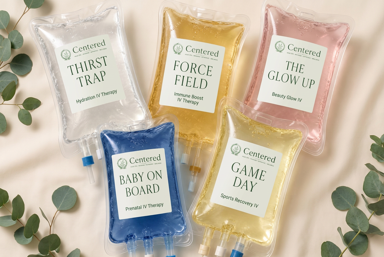 IV Therapy treatment at Centered Spa